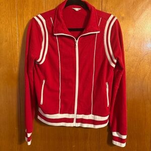 Heritage 1981 Red and White Varsity Jacket